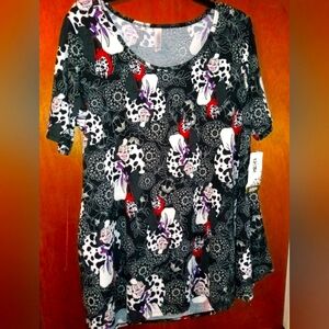 Disney lularoe cruella DeVille top